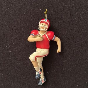 “Football Player” Kurt Adler Christmas Hanging Ornament, Brand New
